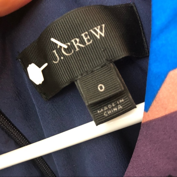 J Crew Sz 0 Silk Shift Dress - Picture 5 of 8